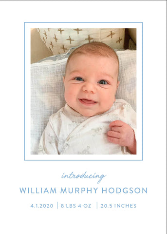 Introducing Your Little One Birth Announcement