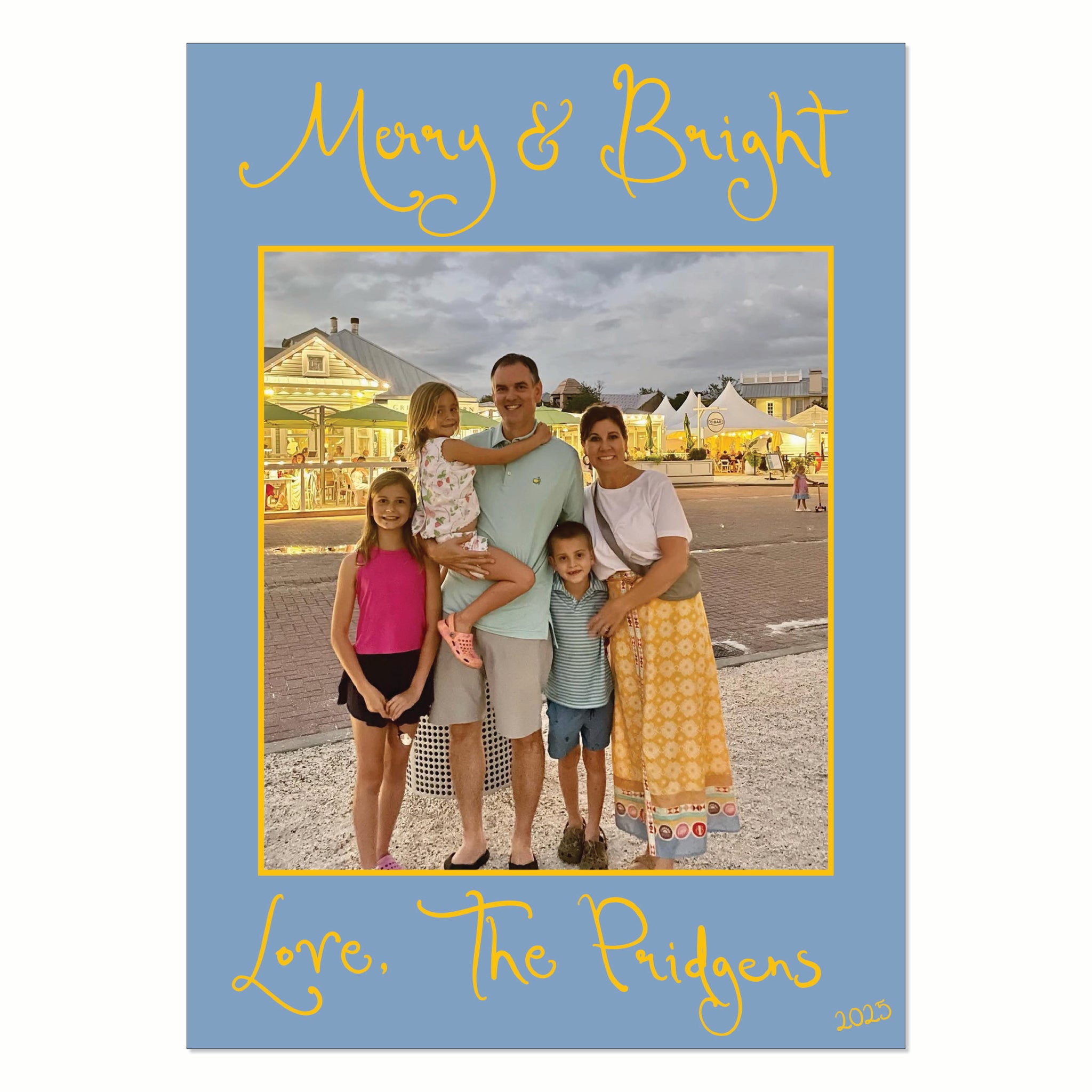 Merry & Bright Whimsical Christmas Blue