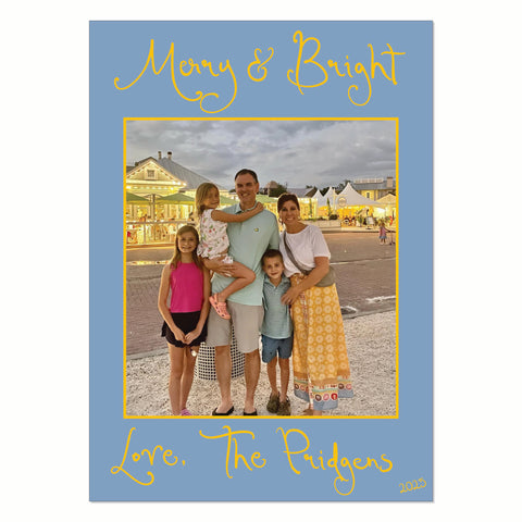 Merry & Bright Whimsical Christmas Blue