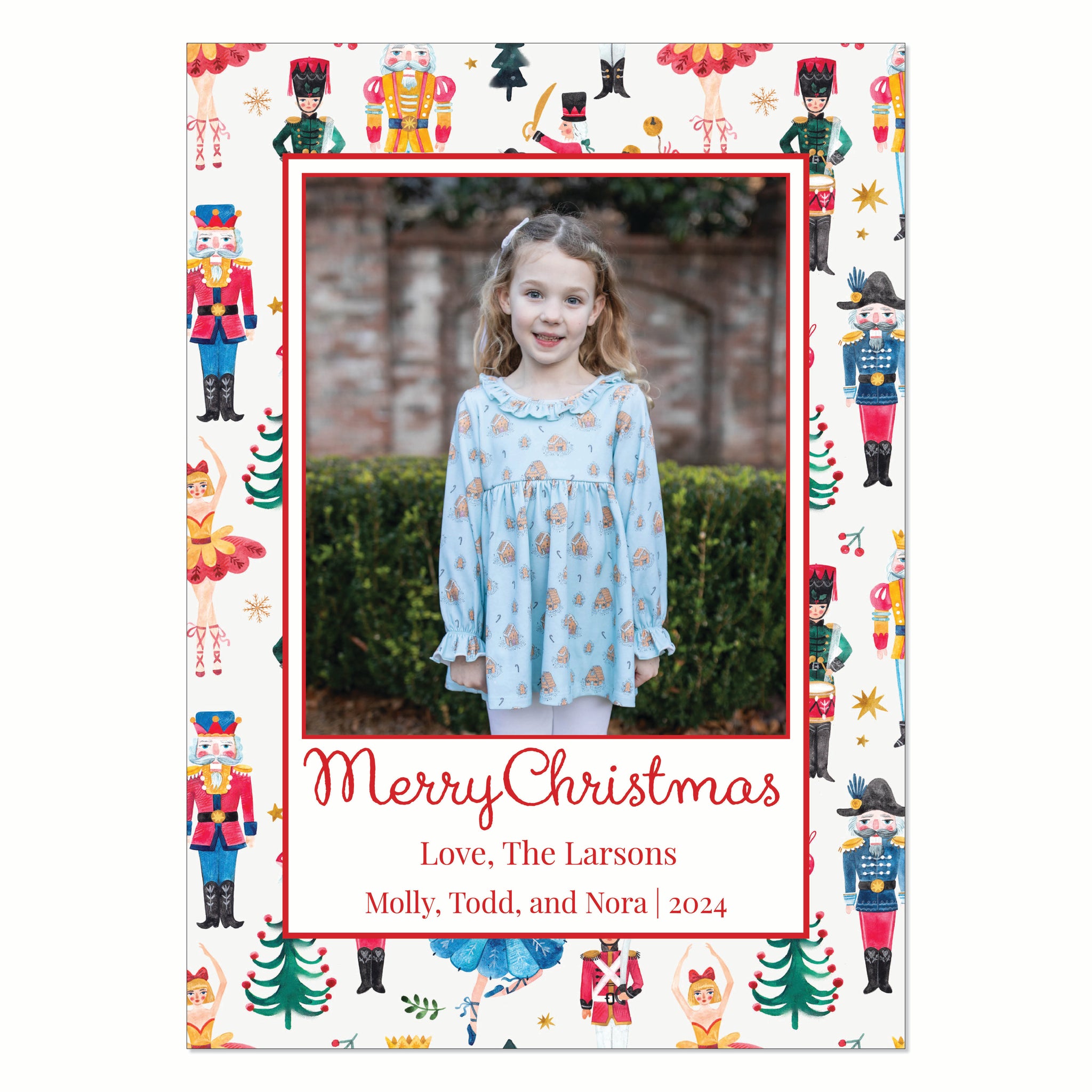 Colorful Nutcracker Christmas Card