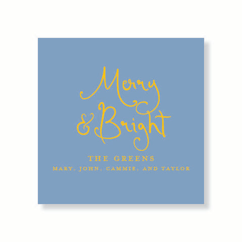 Merry and Bright Whimsical Color Gift Tag