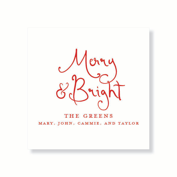 Merry and Bright Whimsical Gift Tag