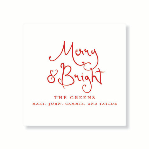 Merry and Bright Whimsical Gift Tag