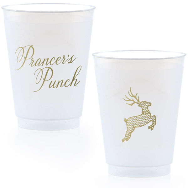 Prancer's Punch Frosted Cups