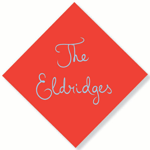 Handwriting Colored Gift Tag