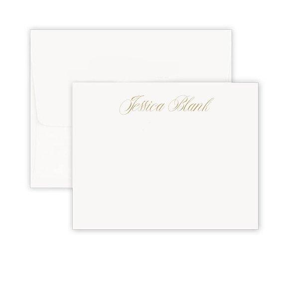 Golden Calligraphy Style Note Cards