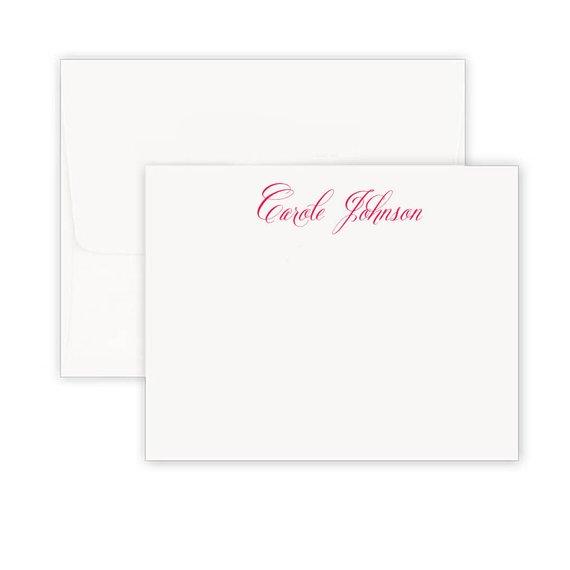 Calligraphy Signature Center Note Cards
