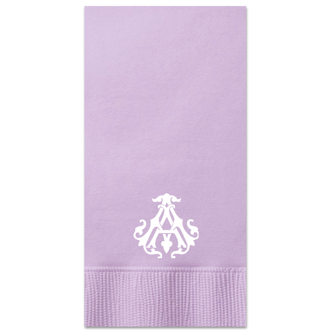 Interlocking Monogram Guest Towel in Lavender