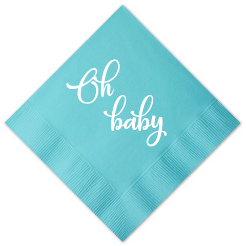 Oh Baby Cocktail Napkin