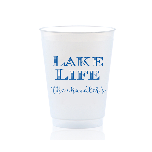 Lake Life Personalized 16oz Frost Flex Plastic Cup