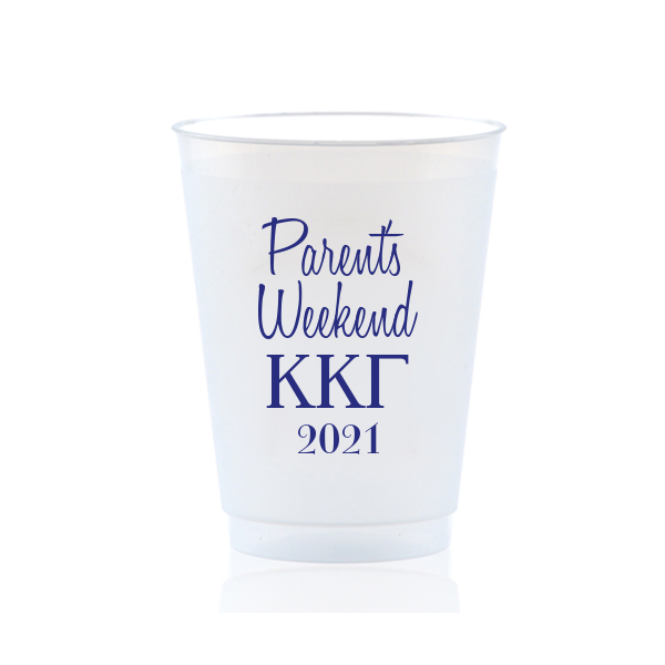 Parent's Weekend Personalized 16oz Frost Flex Plastic Cup