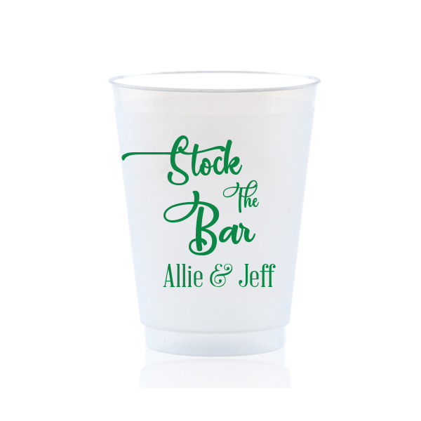Stock the Bar 16oz Frost Flex Plastic Cup
