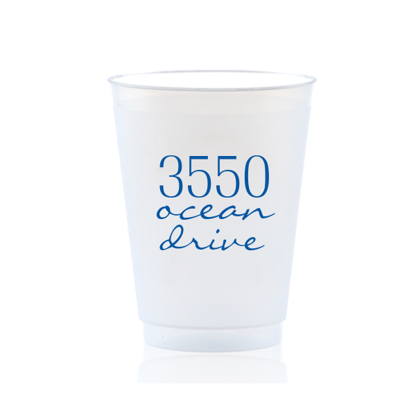 Personalized Frosted Plastic Cups