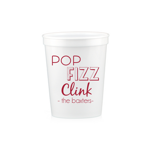 Pop Fizz Clink Personalized Cup