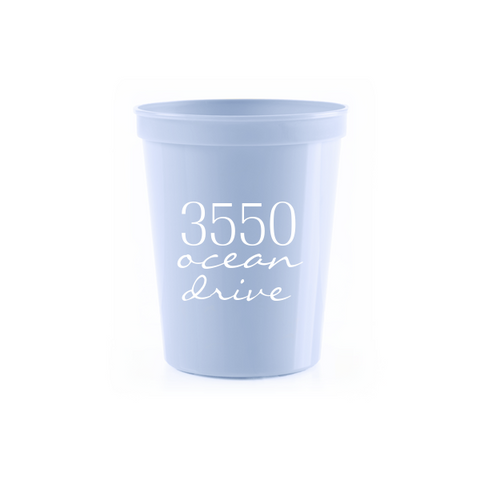 House Number Personalized Cup
