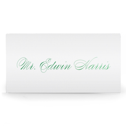 Curling Script Place Cards