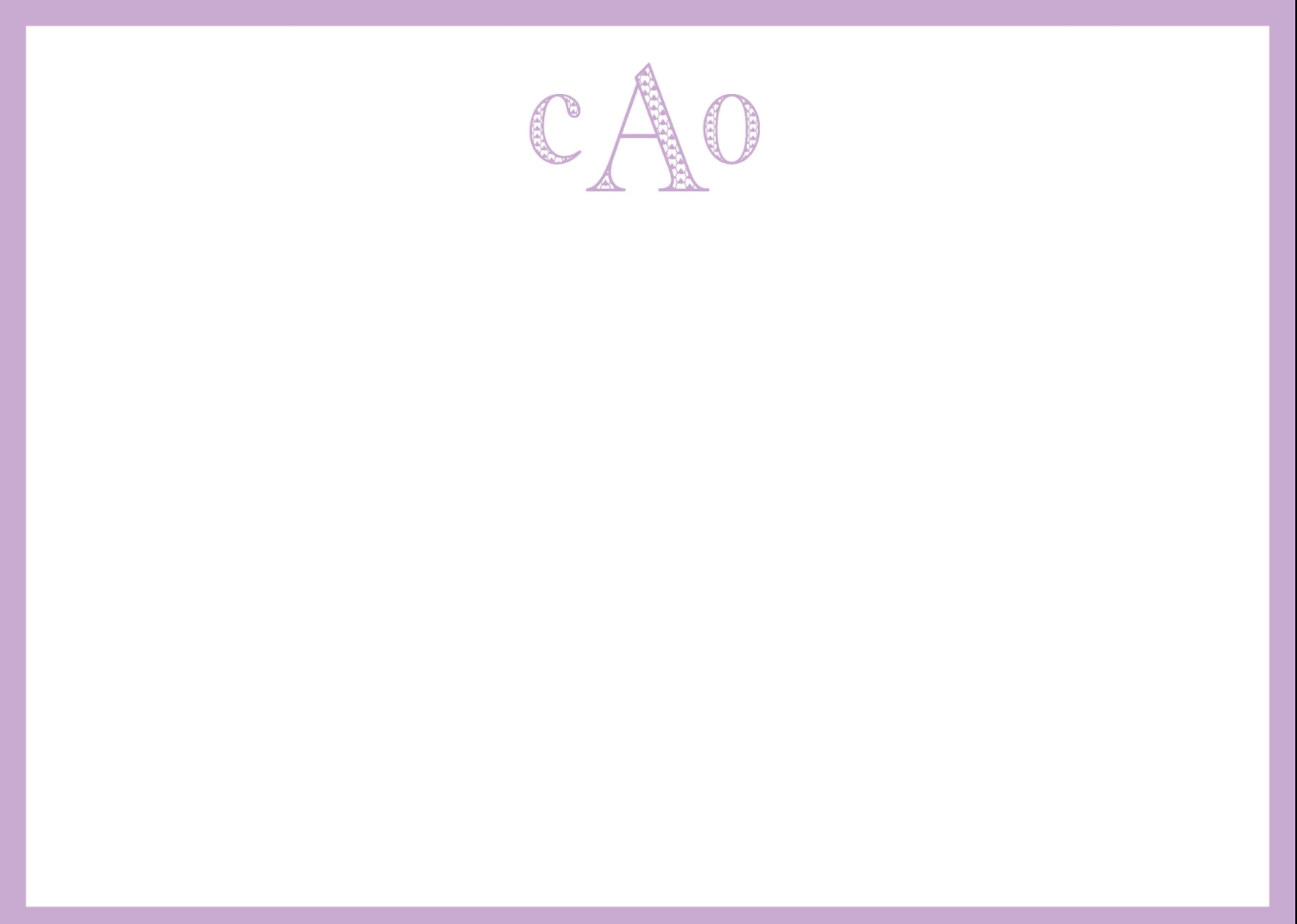 Caroline Monogram Note Cards