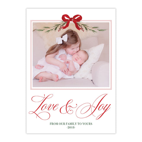 Love and Joy Holiday Card