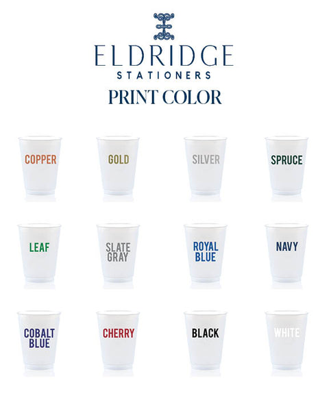 50th Wedding Anniversary Personalized 16oz Frost Flex Plastic Cup