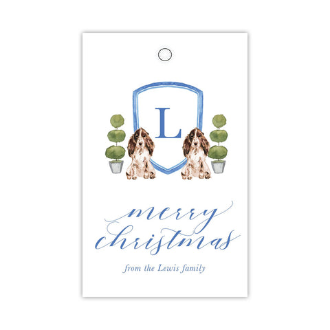 Spaniel Crest Gift Tags