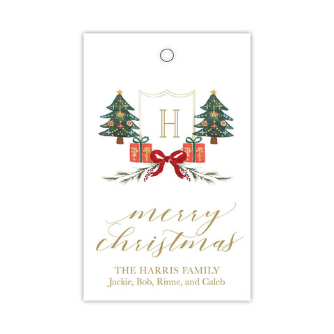 Christmas Morning Crest Gift Tags