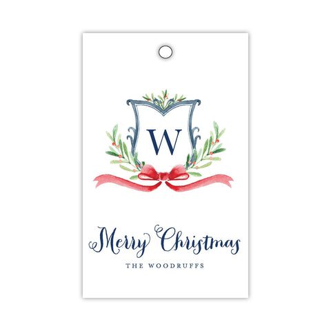 Berry and Sprig Monogram Gift Tags