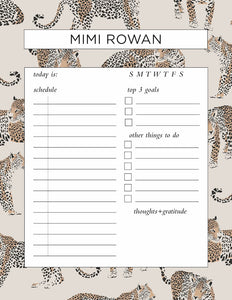 Daily Schedule Pad-Mimi