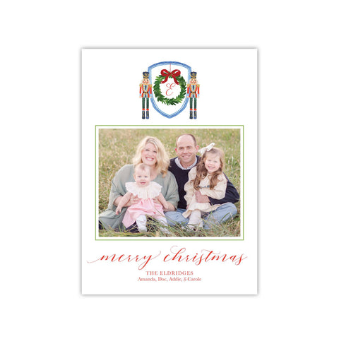 Nutcrackers and a Wreath Holiday Card