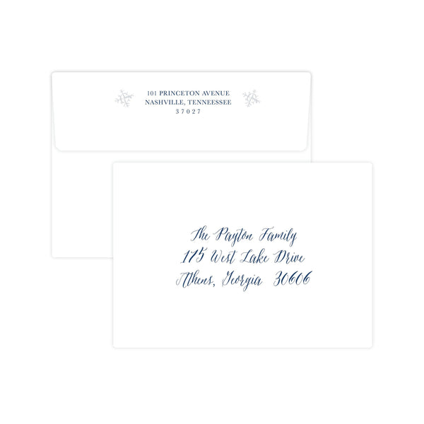 Happy New Year in Navy Holiday Card