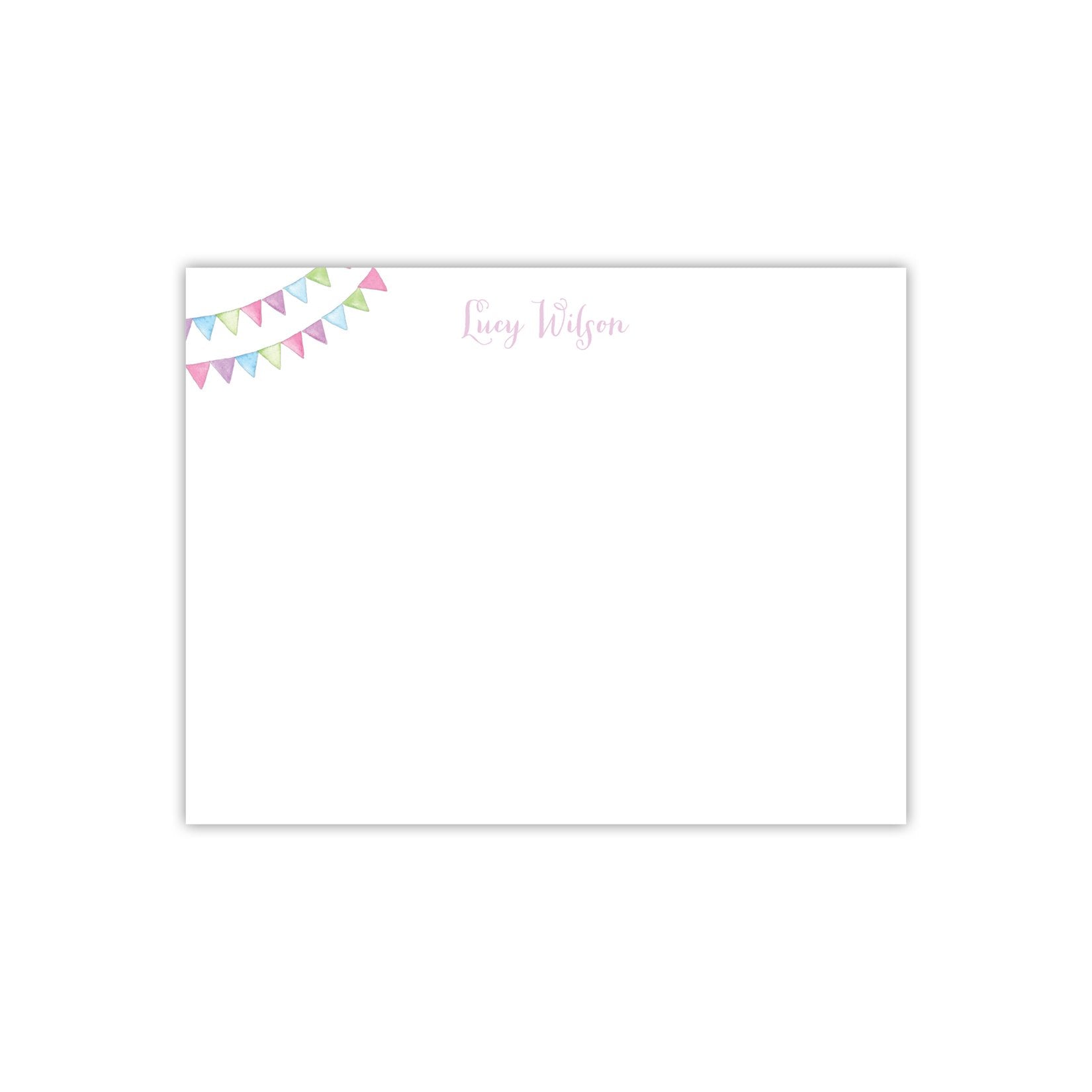 Watercolor Flag Note Cards