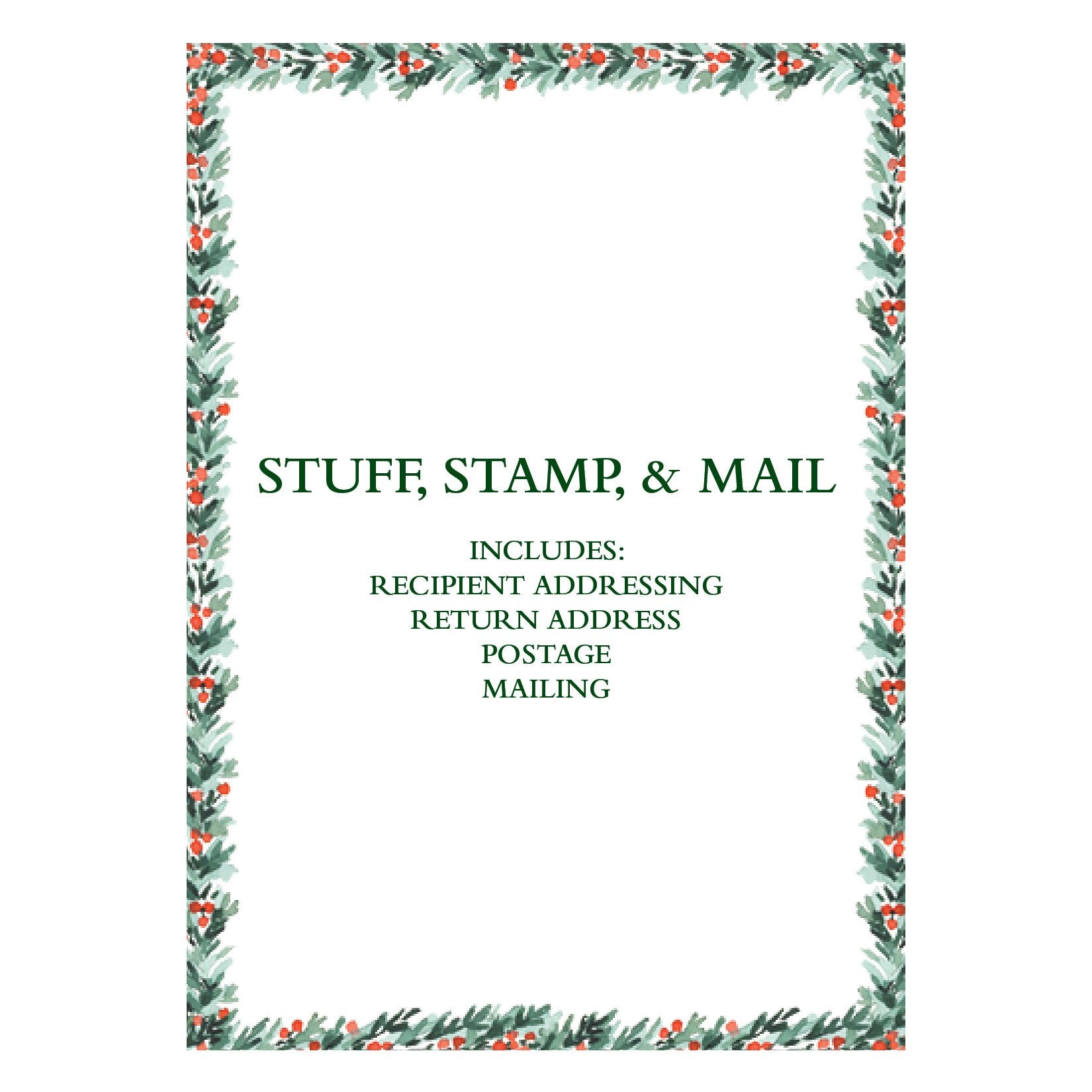 Address, Stuff, Stamp, & Mail