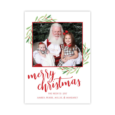 Berry Merry Christmas Holiday Card