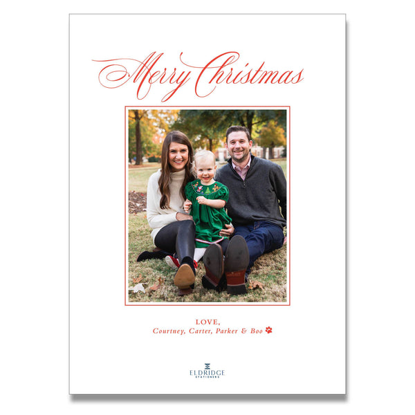 Rejoice & Be Merry Holiday Card