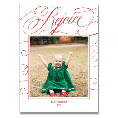 Rejoice & Be Merry Holiday Card