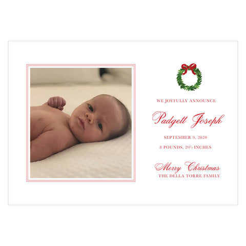 Merry Announcement Holiday Card
