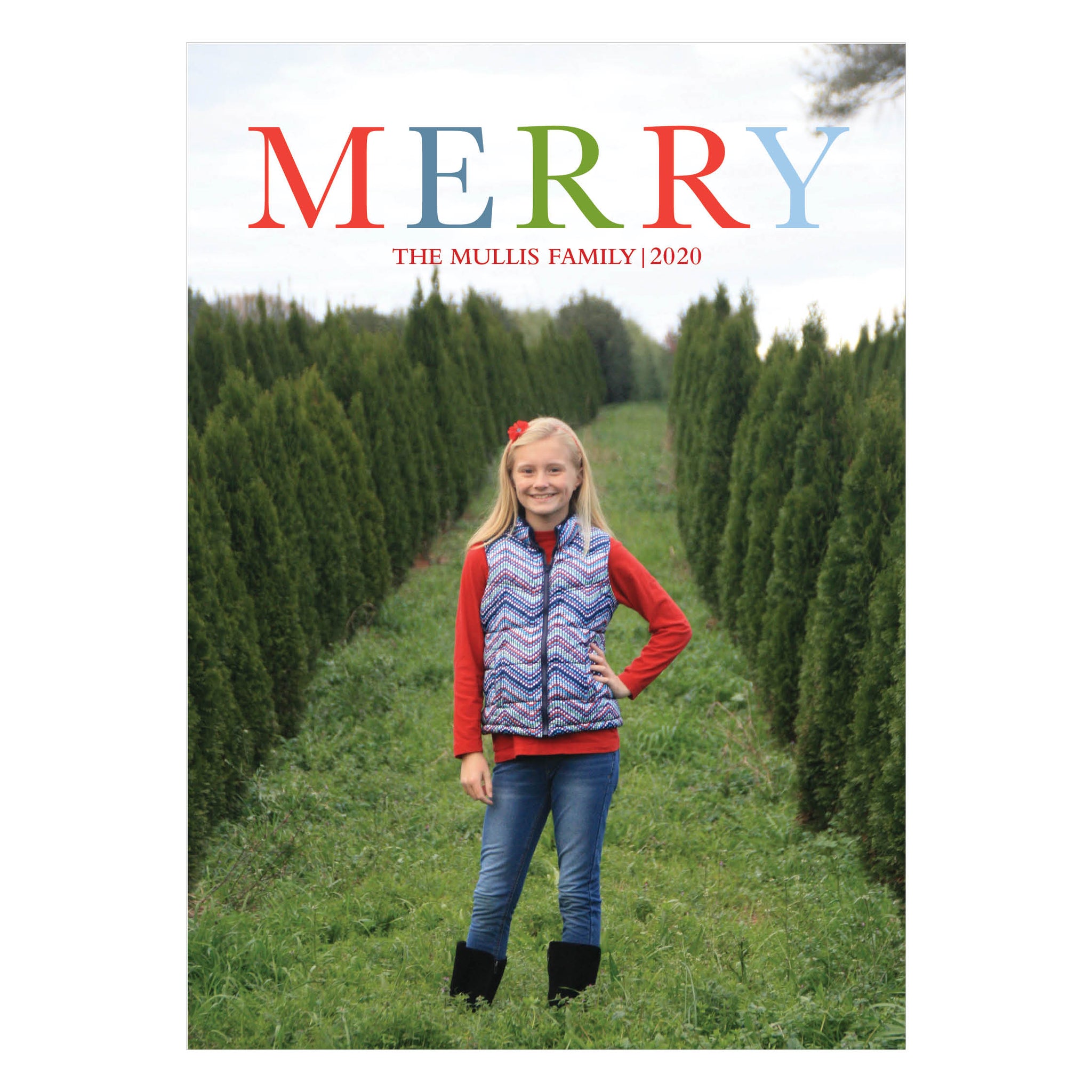 Colorful Merry Holiday Card