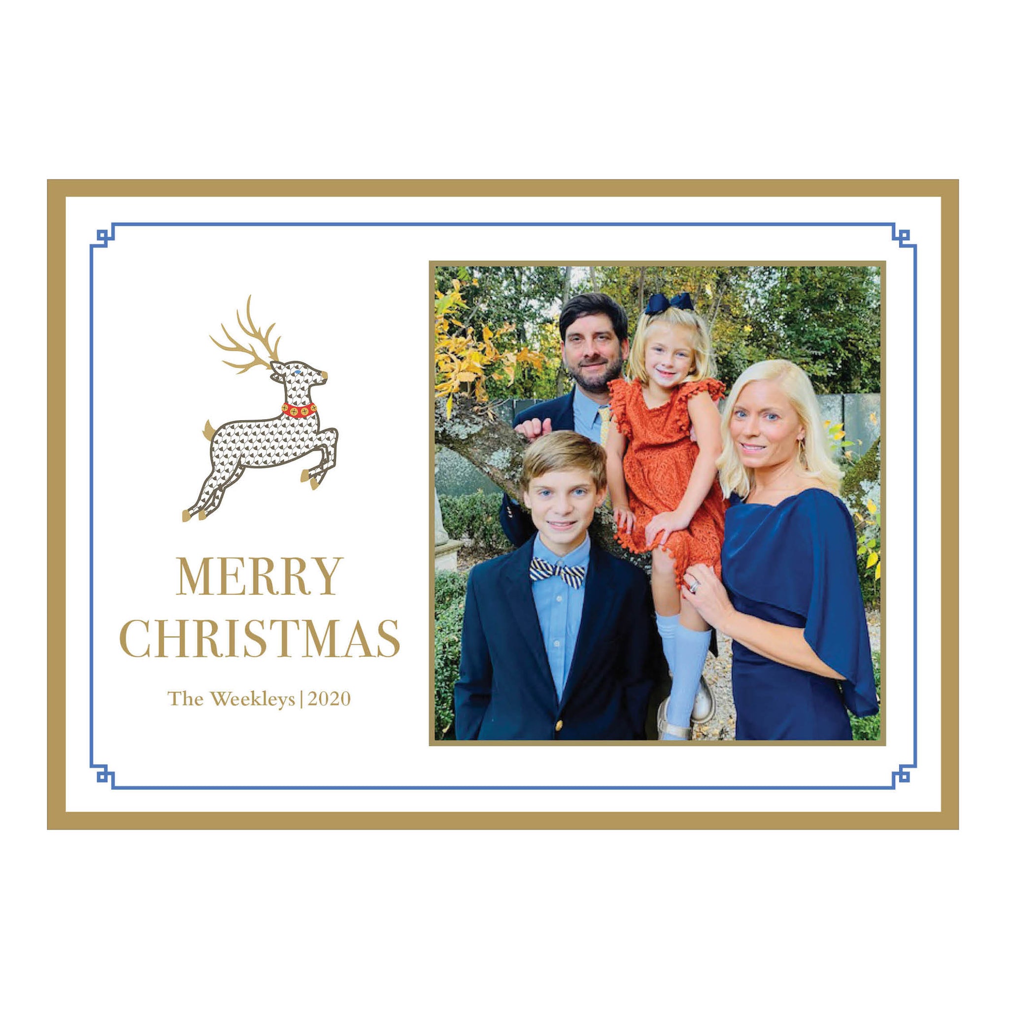 Chic Reindeer Holiday Card