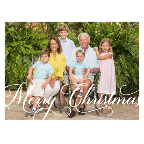 Merry Flourishes Holiday Card