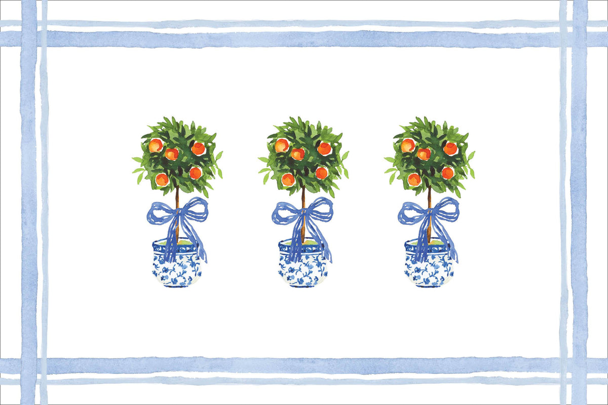 Citrus Topiary Placemats Eldridge Stationers