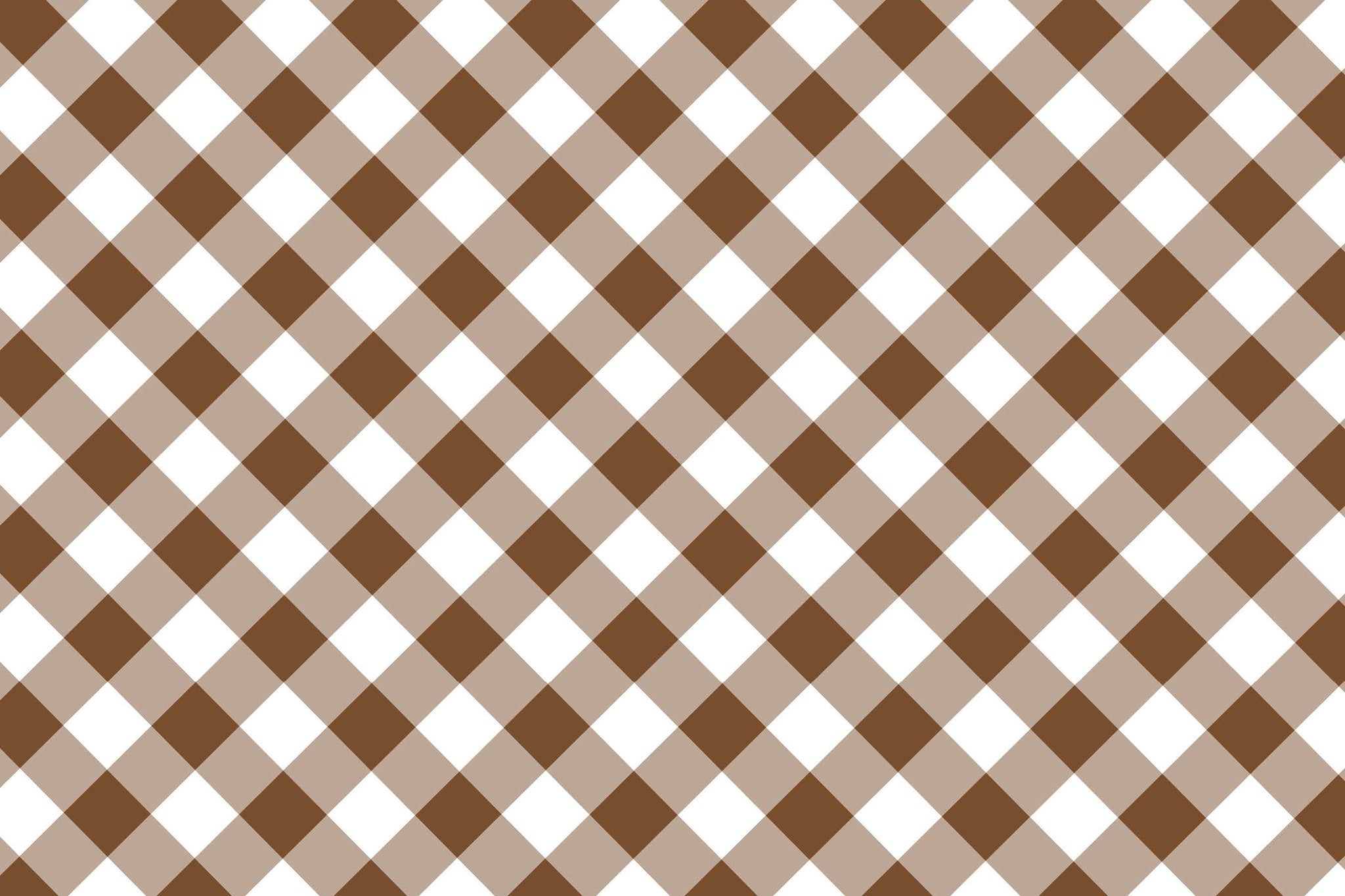 Brown Gingham Placemats