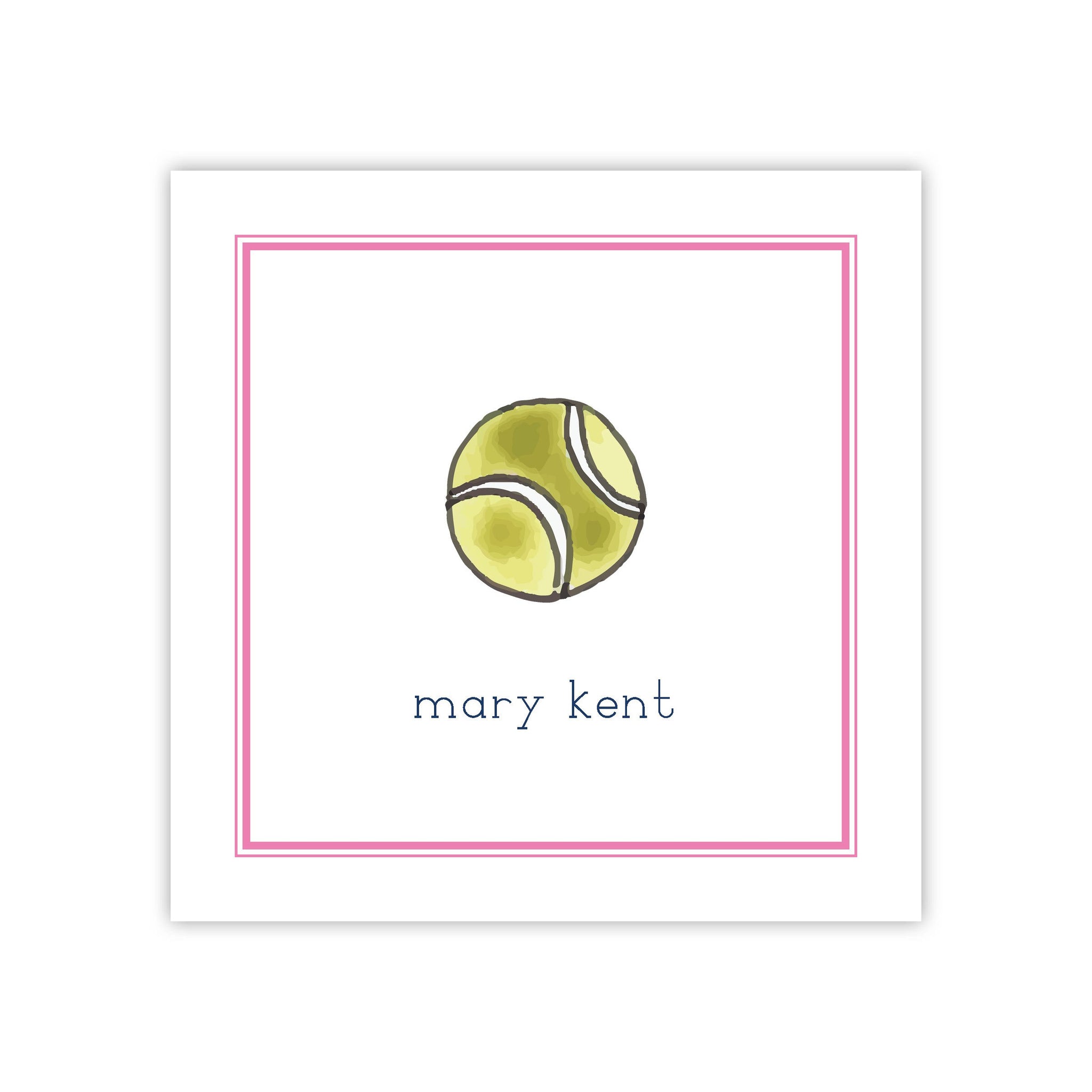 Tennis Girl Enclosure Card