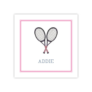 Tennis Raquets Enclosure Card