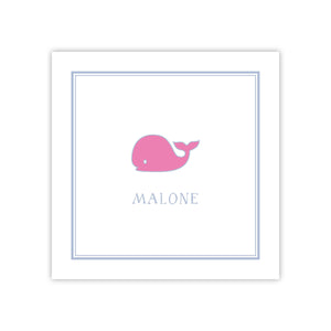 Pink Whale Enclosure Card