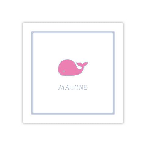 Pink Whale Enclosure Card