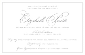 Formal Bridal Shower Invitation