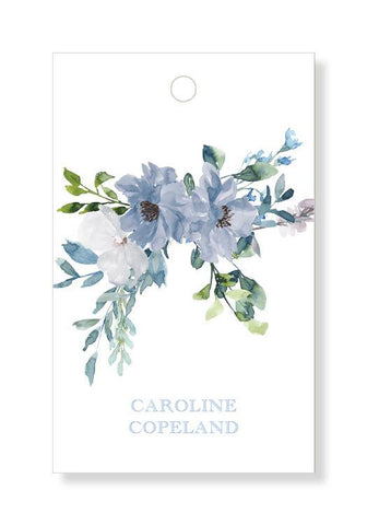Blue Floral Gift Tags
