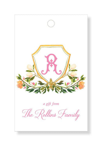 Rose Garden Crest Gift Tags