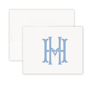 Interlocking Monogram Fresh Air Fold Over Note Card