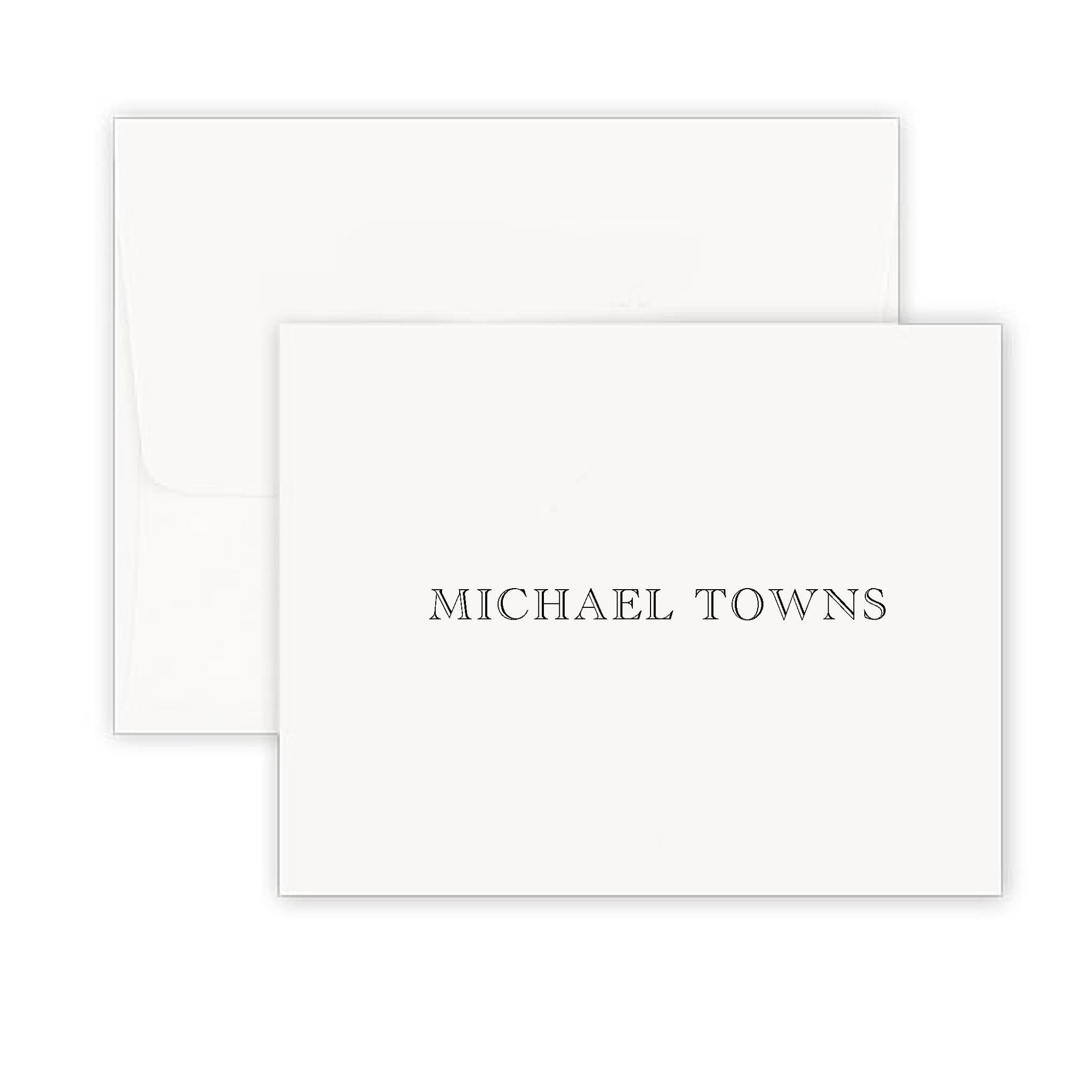 Personalized Fold Over Note Card