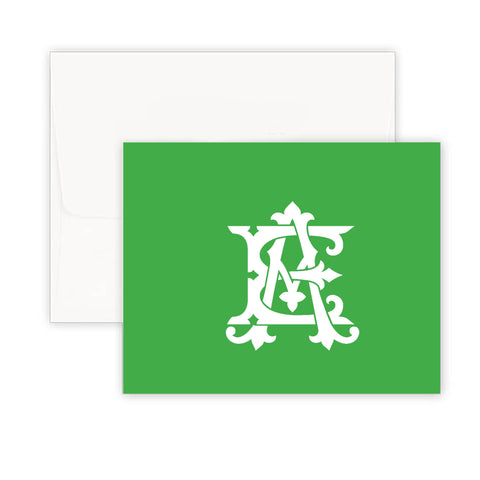 Interlocking Monogram Kelly Fold Over Note Card
